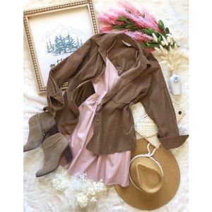 Zara Rose & Oak Oversized Light Shacket